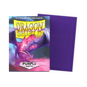 100 Matte Dragon Shield Sleeves: Purple