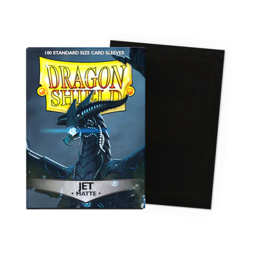 100 Matte Dragon Shield Sleeves: Jet