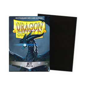100 Matte Dragon Shield Sleeves: Jet