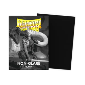 100 Non Glare Dragon Shield Sleeves: Black