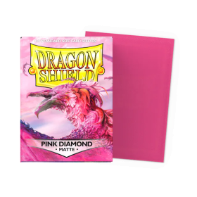 100 Matte Dragon Shield Sleeves: Pink Diamond