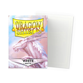 100 Matte Dragon Shield Sleeves: White