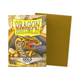100 Matte Dragon Shield Sleeves: Gold