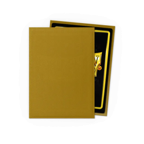 100 Matte Dragon Shield Sleeves: Gold