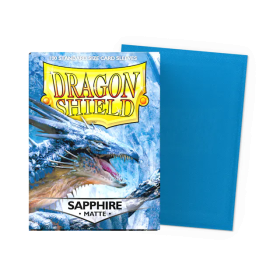 100 Matte Dragon Shield Sleeves: Sapphire