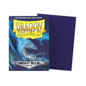 100 Matte Dragon Shield Sleeves: Night Blue