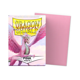 100 Matte Dragon Shield Sleeves: Pink