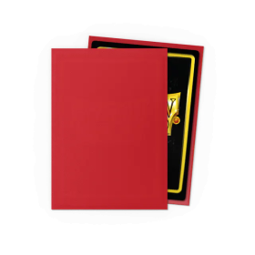 100 Matte Dragon Shield Sleeves: Ruby