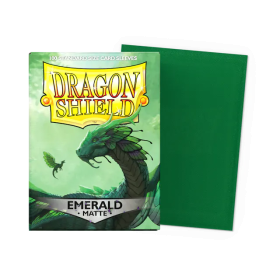 100 Matte Dragon Shield Sleeves: Emerald