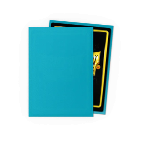 100 Matte Dragon Shield Sleeves: Turquoise