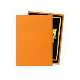 100 Matte Dragon Shield Sleeves: Orange