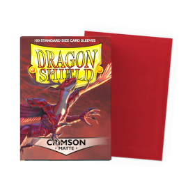 100 Matte Dragon Shield Sleeves: Crimson