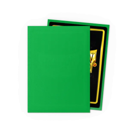 100 Matte Dragon Shield Sleeves: Apple Green