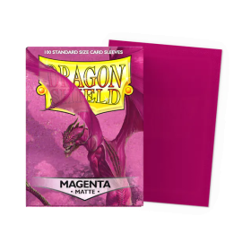 100 Matte Dragon Shield Sleeves: Magenta