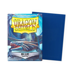 100 Matte Dragon Shield Sleeves: Blue