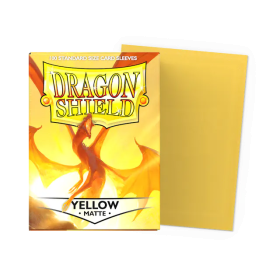 100 Matte Dragon Shield Sleeves: Yellow