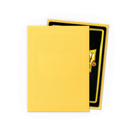 100 Matte Dragon Shield Sleeves: Yellow