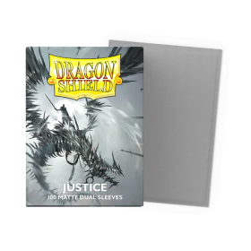 100 Dual Matte Dragon Shield Sleeves: Justice