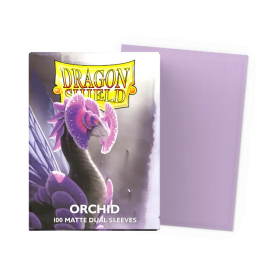 100 Dual Matte Dragon Shield Sleeves: Orchid