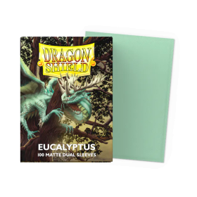 100 Dual Matte Dragon Shield Sleeves: Eucalyptus