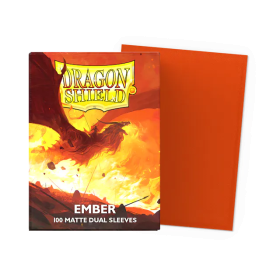 100 Dual Matte Dragon Shield Sleeves: Ember