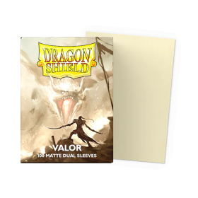 100 Dual Matte Dragon Shield Sleeves: Valor
