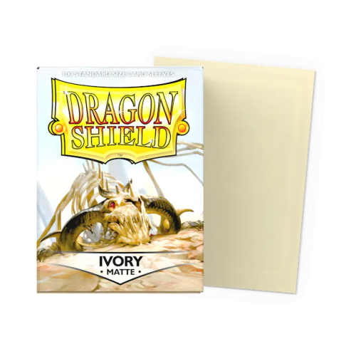 100 Matte Dragon Shield Sleeves: Ivory