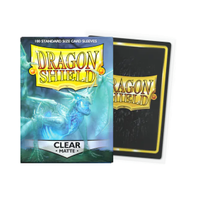 100 Matte Dragon Shield Sleeves: Clear