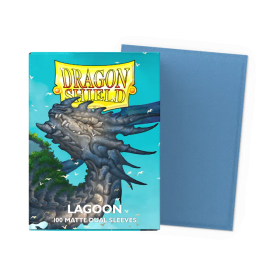 100 Dual Matte Dragon Shield Sleeves: Lagoon